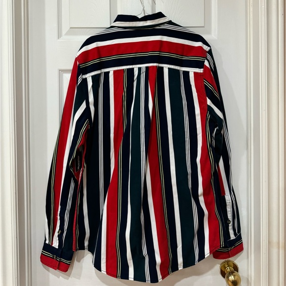 Men’s Multicolor Plaid Flannel Fleece Button Up Shirt Warm NEW - Picture 2 of 3